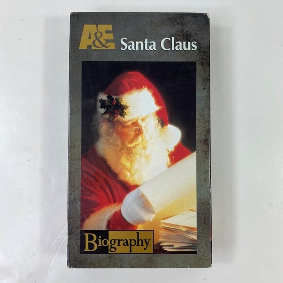 A&E Biography Santa Claus VHS Documentary Christmas Special Holiday History Tele - Picture 1 of 3